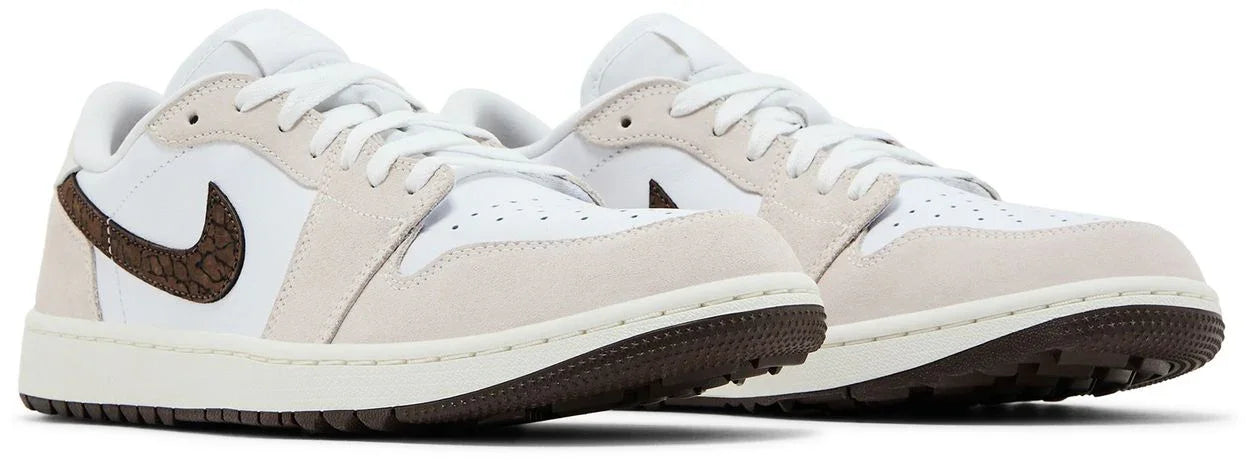 Jordan 1 Retro Low Golf Light Orewood Elephant-Pair