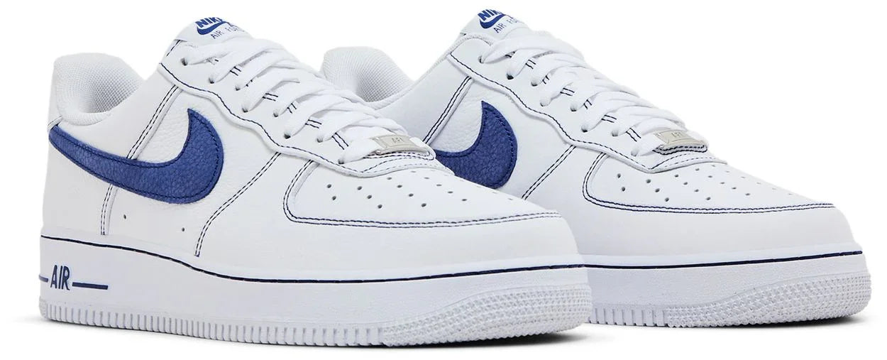 Nike Air Force 1 Low '07 LV8 White Deep Royal Blue-Pair