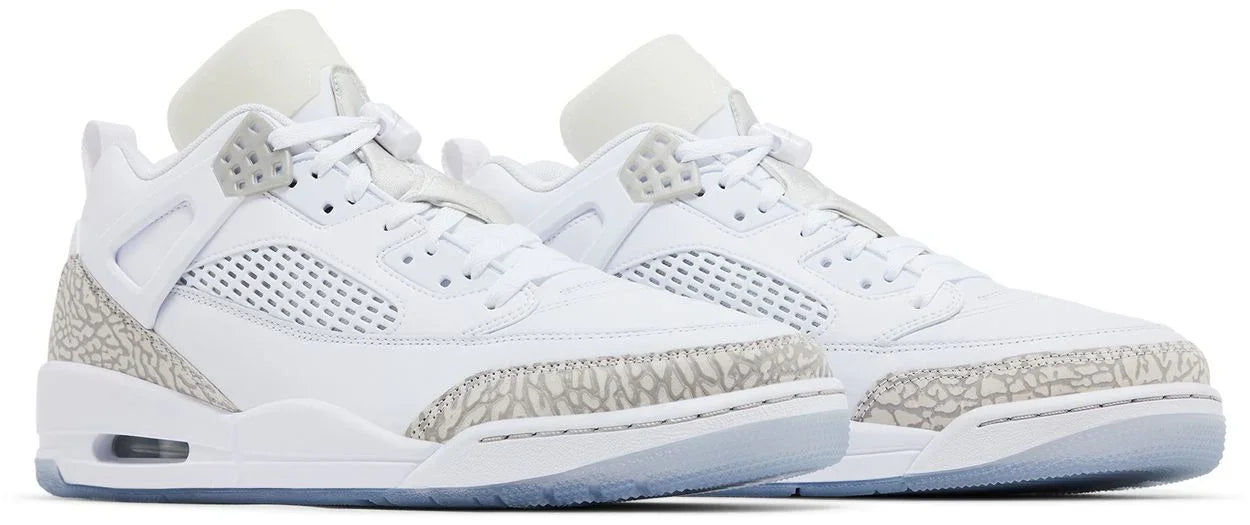 Jordan Spizike Low White Metallic Silver Barely Blue Neutral Grey-Pair