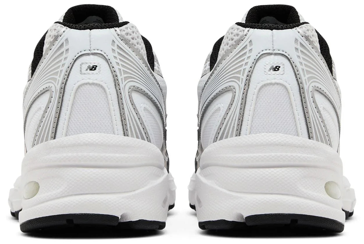 New Balance 740 White Silver Metallic Navy-Back