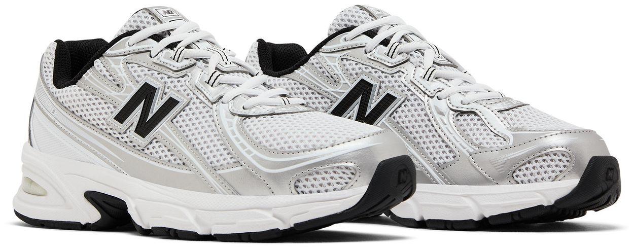 New Balance 740 White Silver Metallic Navy-Pair