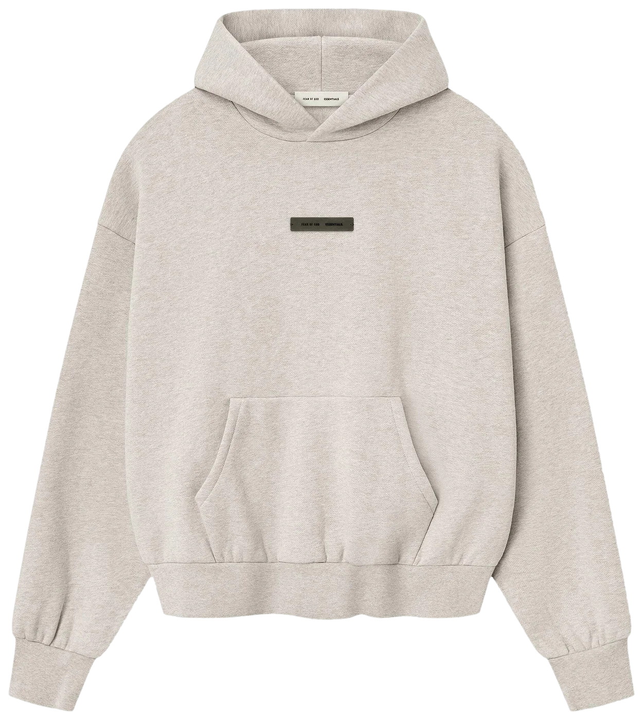 Fear of God Essentials Classic Hoodie Heather Stone -1