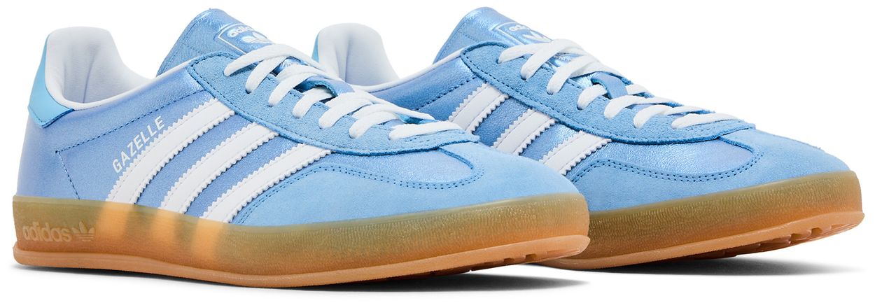 adidas Gazelle Indoor Blue Cloud White Gum (Women's)-Pair