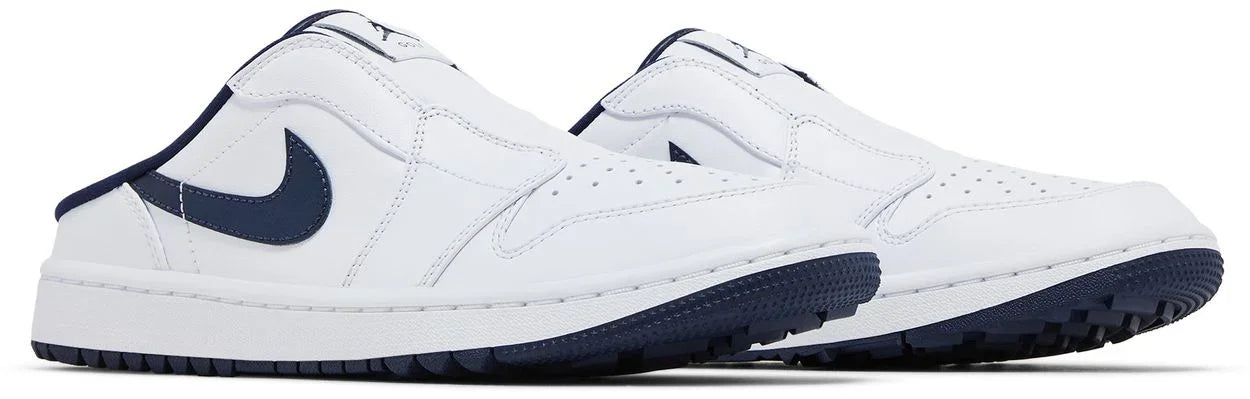 Jordan 1 Mule Golf White Midnight Navy-Pair