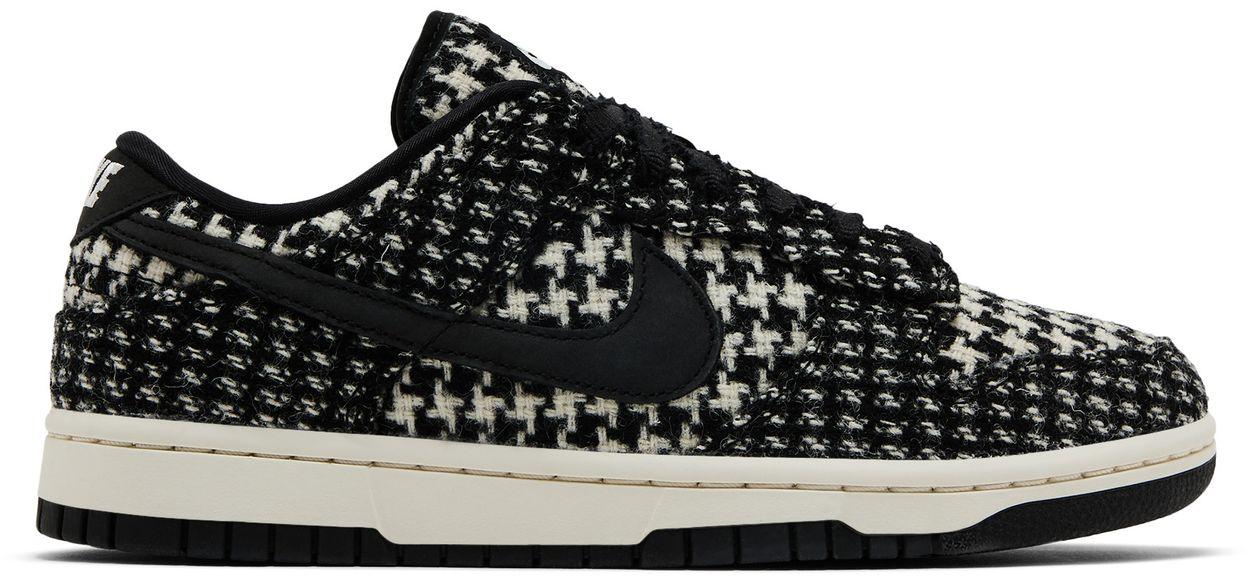 Nike Dunk Low Harris Tweed White Black Multi (Women's)-1