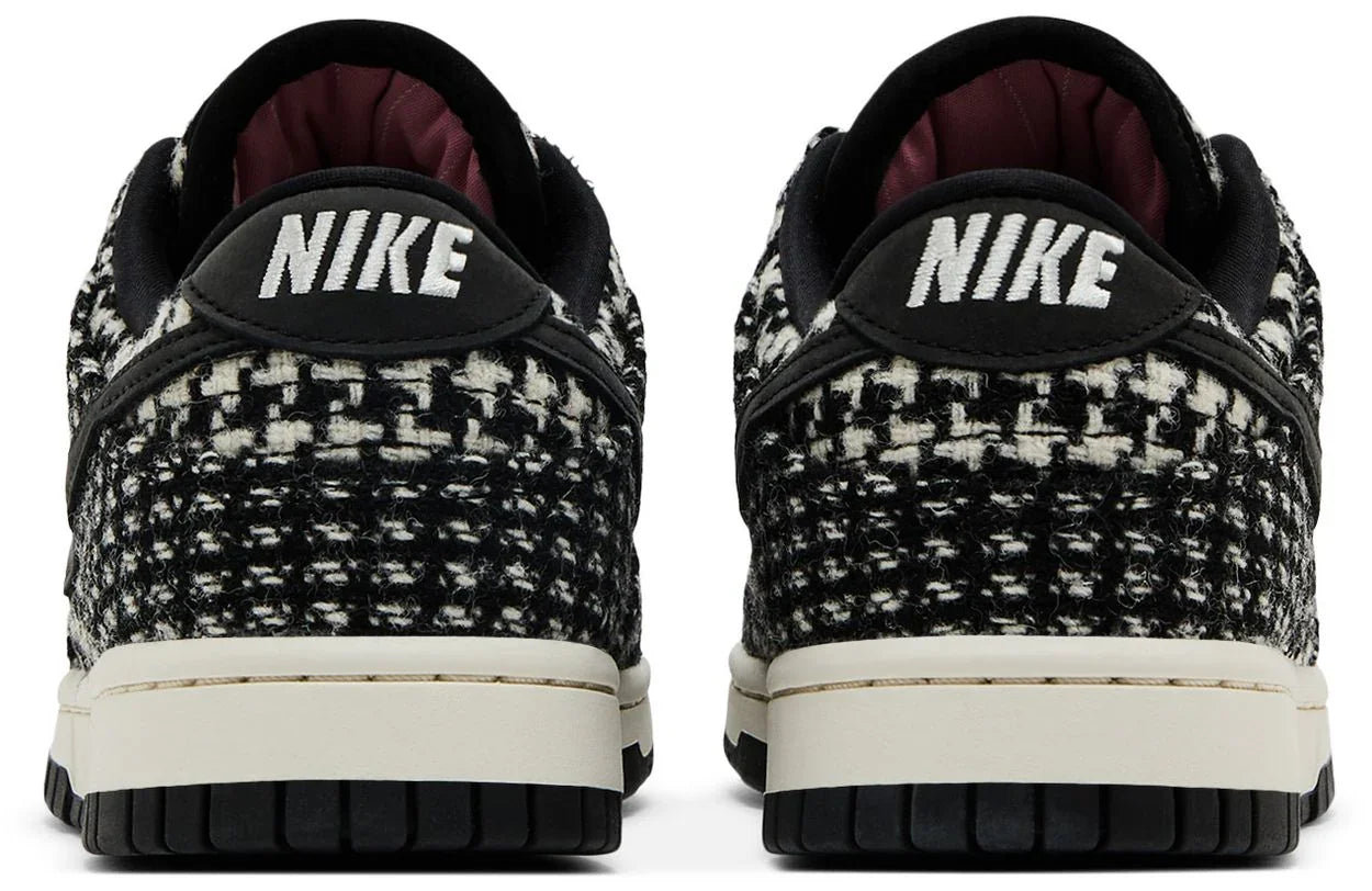 Nike Dunk Low Harris Tweed White Black Multi (Women's)-Back