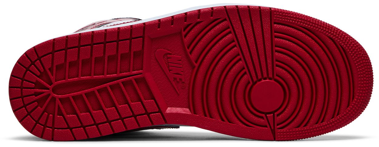 Jordan 1 Mid SE Patent Bred Toe-Sole