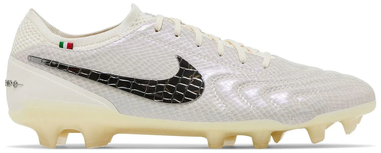 Nike Tiempo Legend 10 Elite Luxe FG Montebelluna Leather White Snakeskin-1