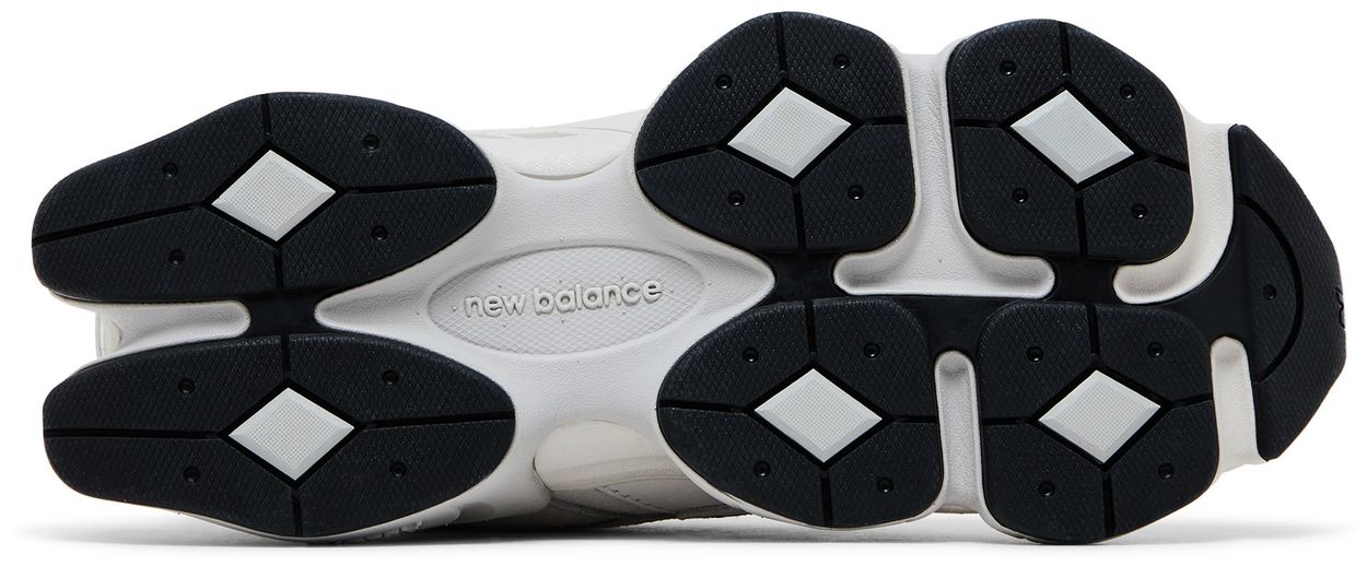 New Balance 9060 White Black Metallic Silver-Sole