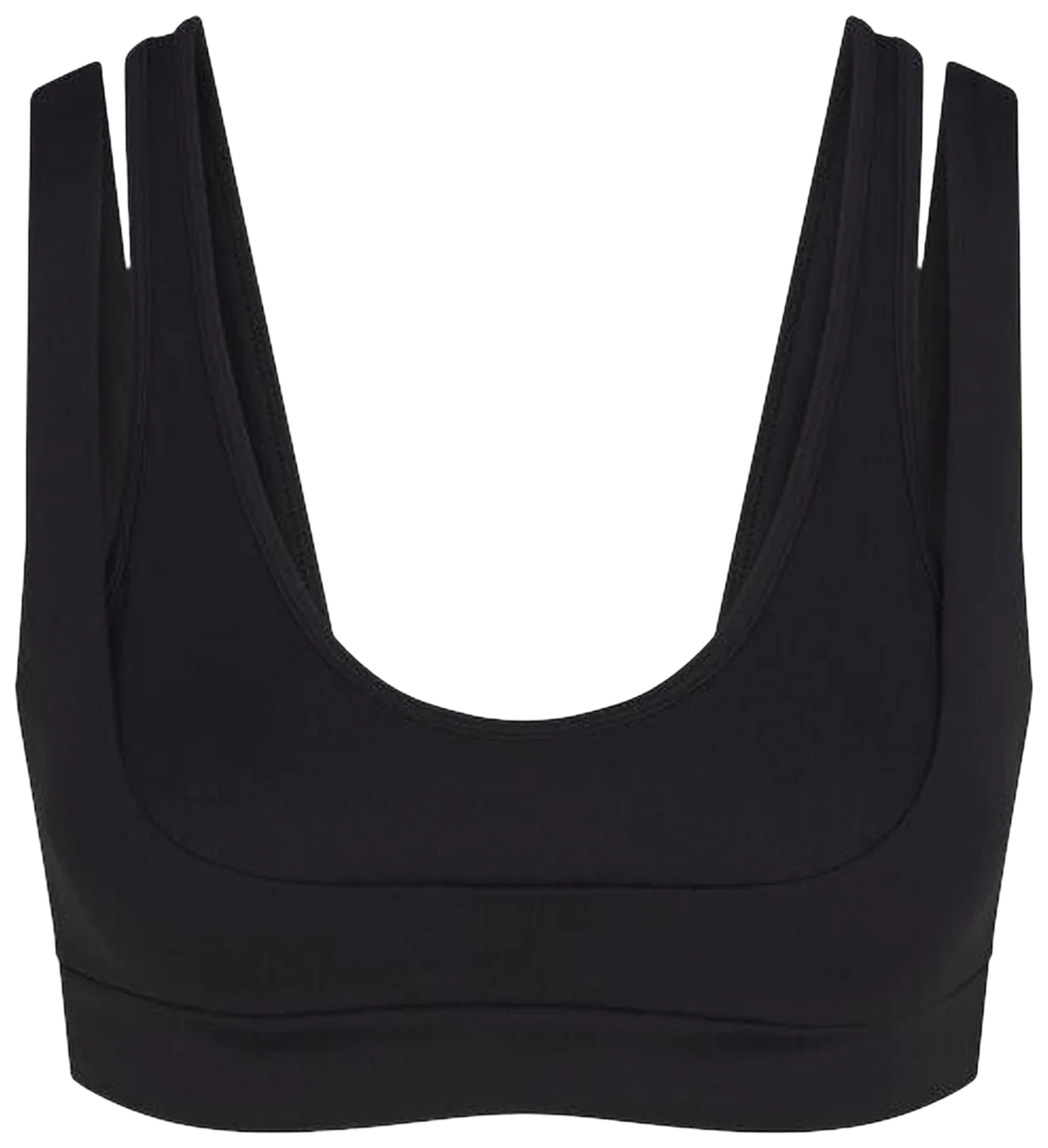 Nike x SKIMS Women's Matte Double Strap Scoop Bra Obsidian