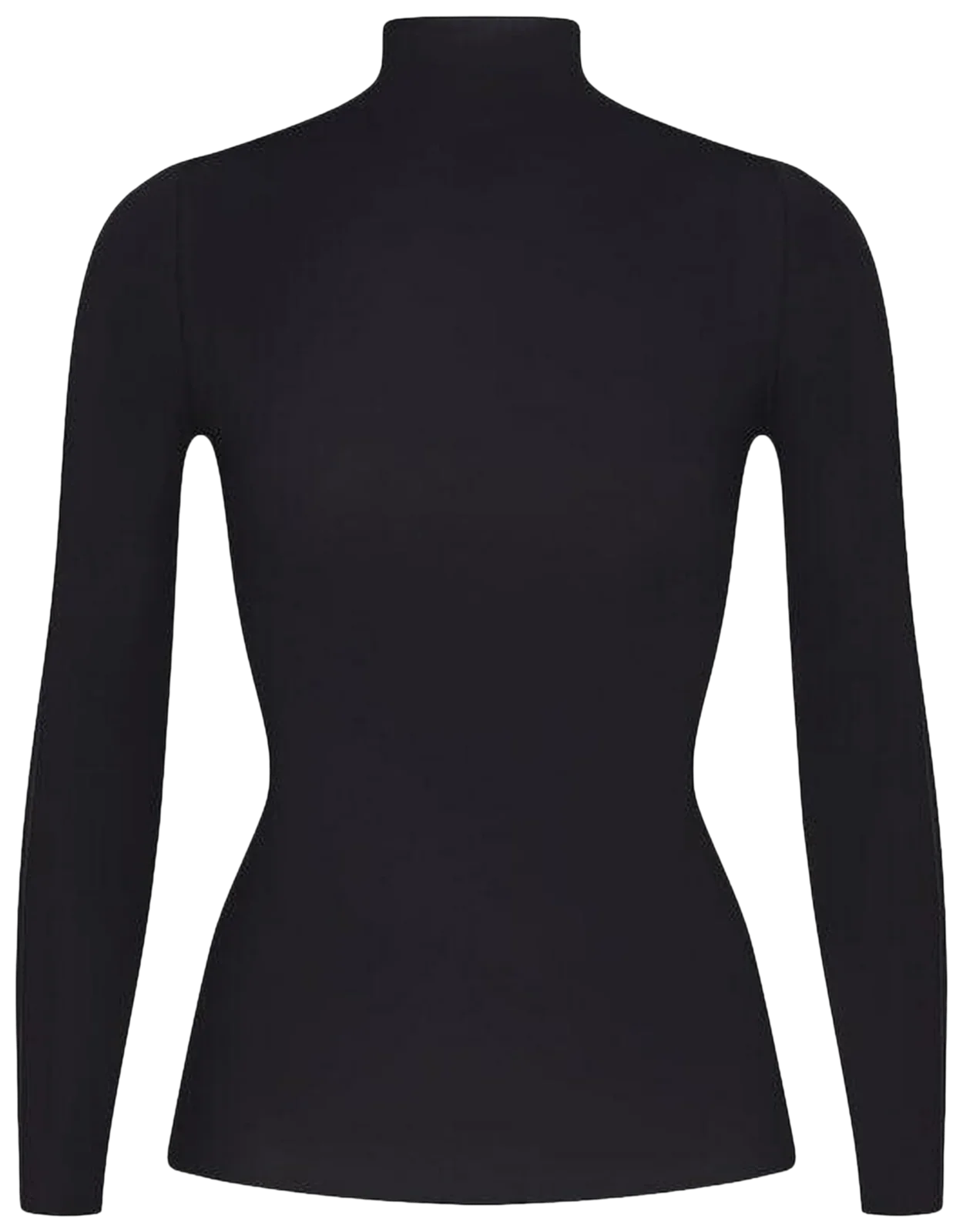 Nike x SKIMS Women's Weightless Layers Mock Neck Long Sleeve Top Obsidian -1