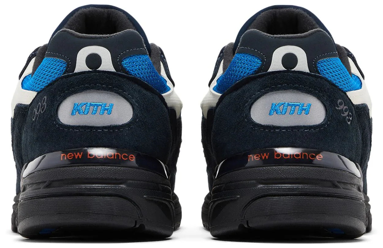 New Balance 993 MiUSA Kith Madison Square Garden Navy-Back