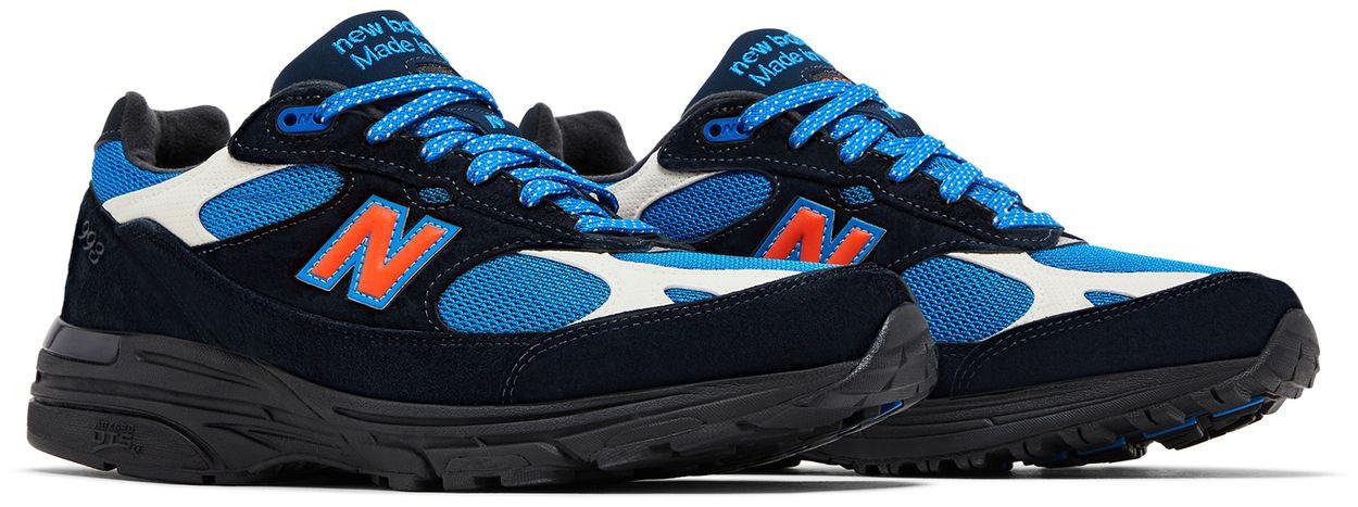 New Balance 993 MiUSA Kith Madison Square Garden Navy-Pair