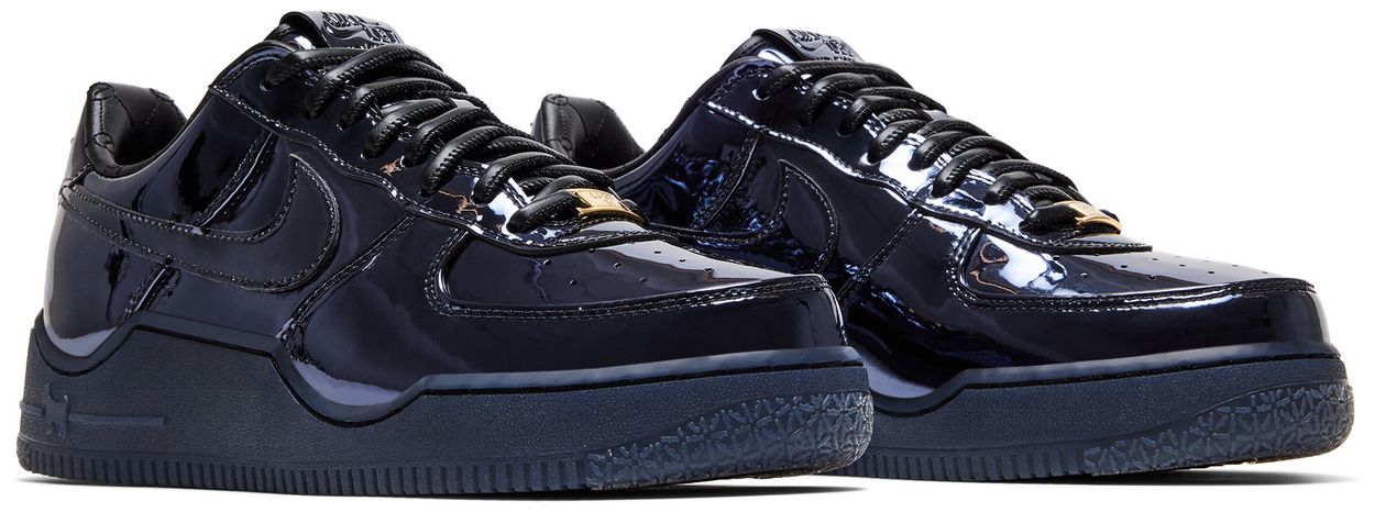 Nike Air Force 1 Low LeBron James Black Patent-Pair