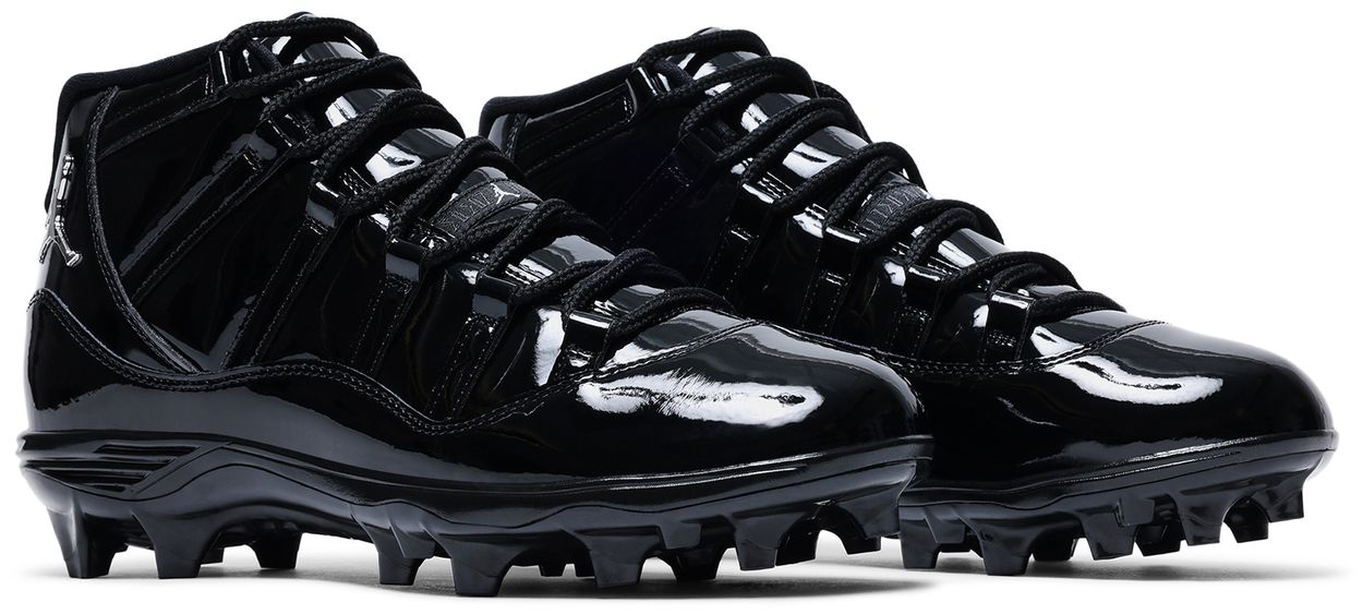 Jordan 11 Mid TD Cleat Patent Black-Pair