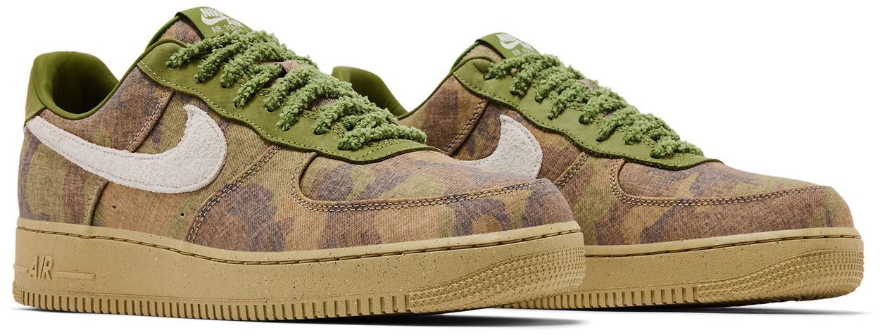 Nike Air Force 1 Low QS Wheatgrass Camo-Pair