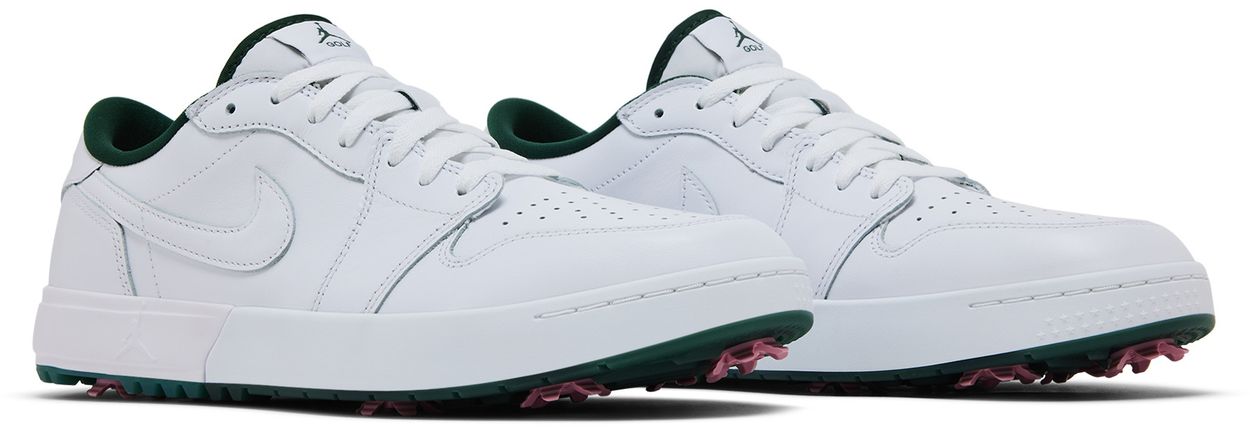 Jordan 1 Low Golf Spiked White Fir Elemental Pink-Pair