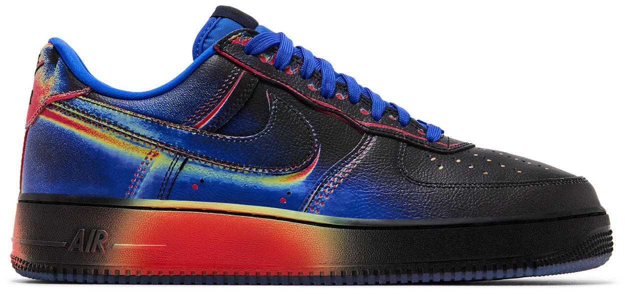 Nike Air Force 1 Low Retro Heat Map Black Racer Blue-1