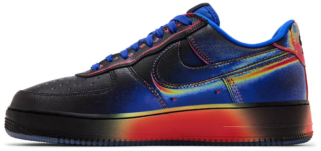 Nike Air Force 1 Low Retro Heat Map Black Racer Blue-2