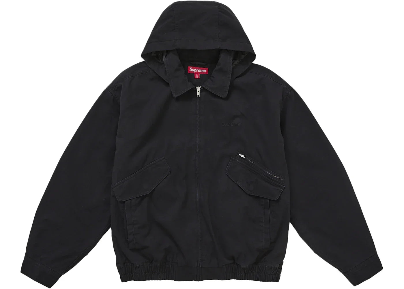 Supreme Hooded Utility Jacket Black -1
