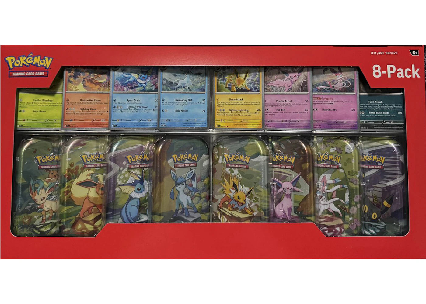 2025 Pokémon Prismatic Evolutions Mini Tins 8-Pack (Costco Exclusive) -1