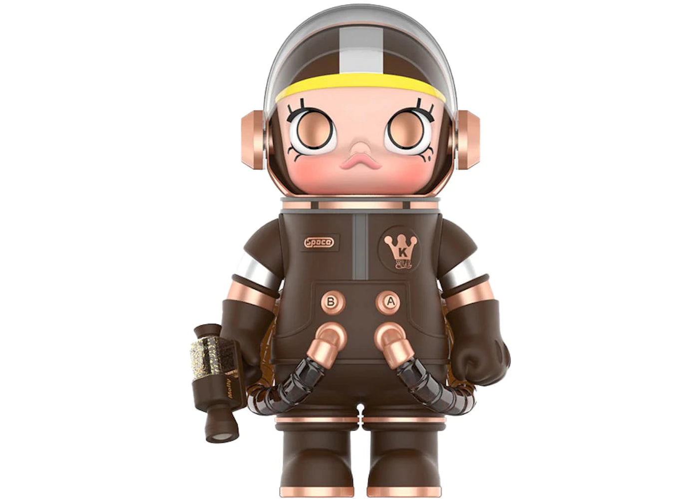 Pop Mart Space Molly Mega Collection 400% Toffee -1