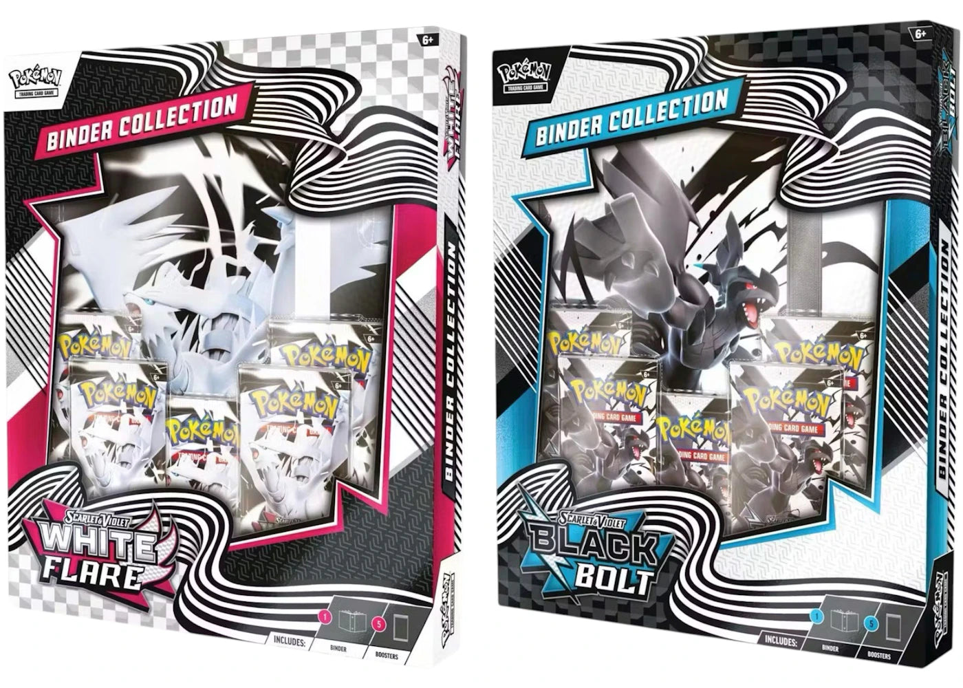2025 Pokémon Scarlet & Violet Black Bolt & White Flare Binder Collection -1