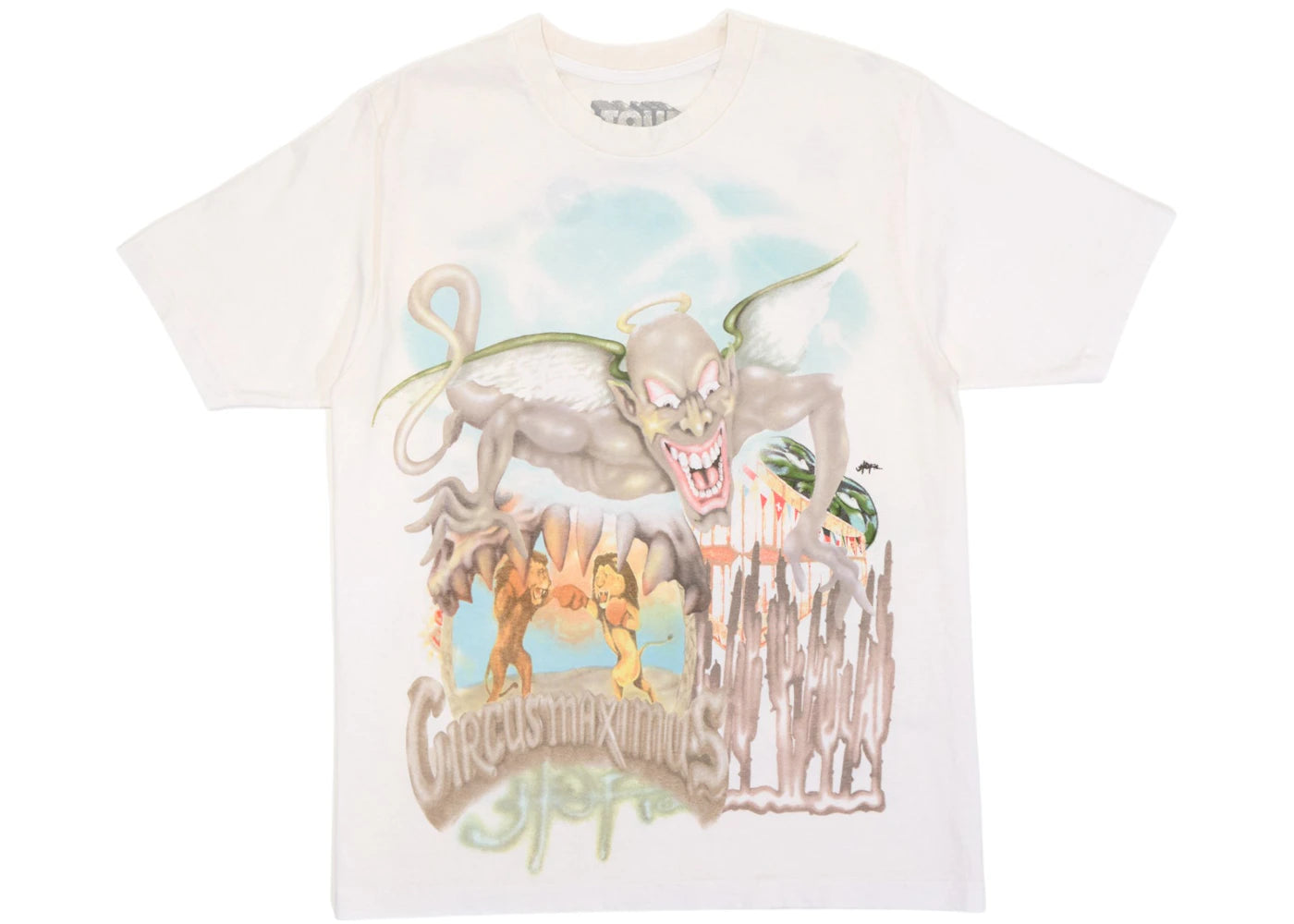 Travis Scott Utopia Circus Maximus 2023 Tour III Tee White -1