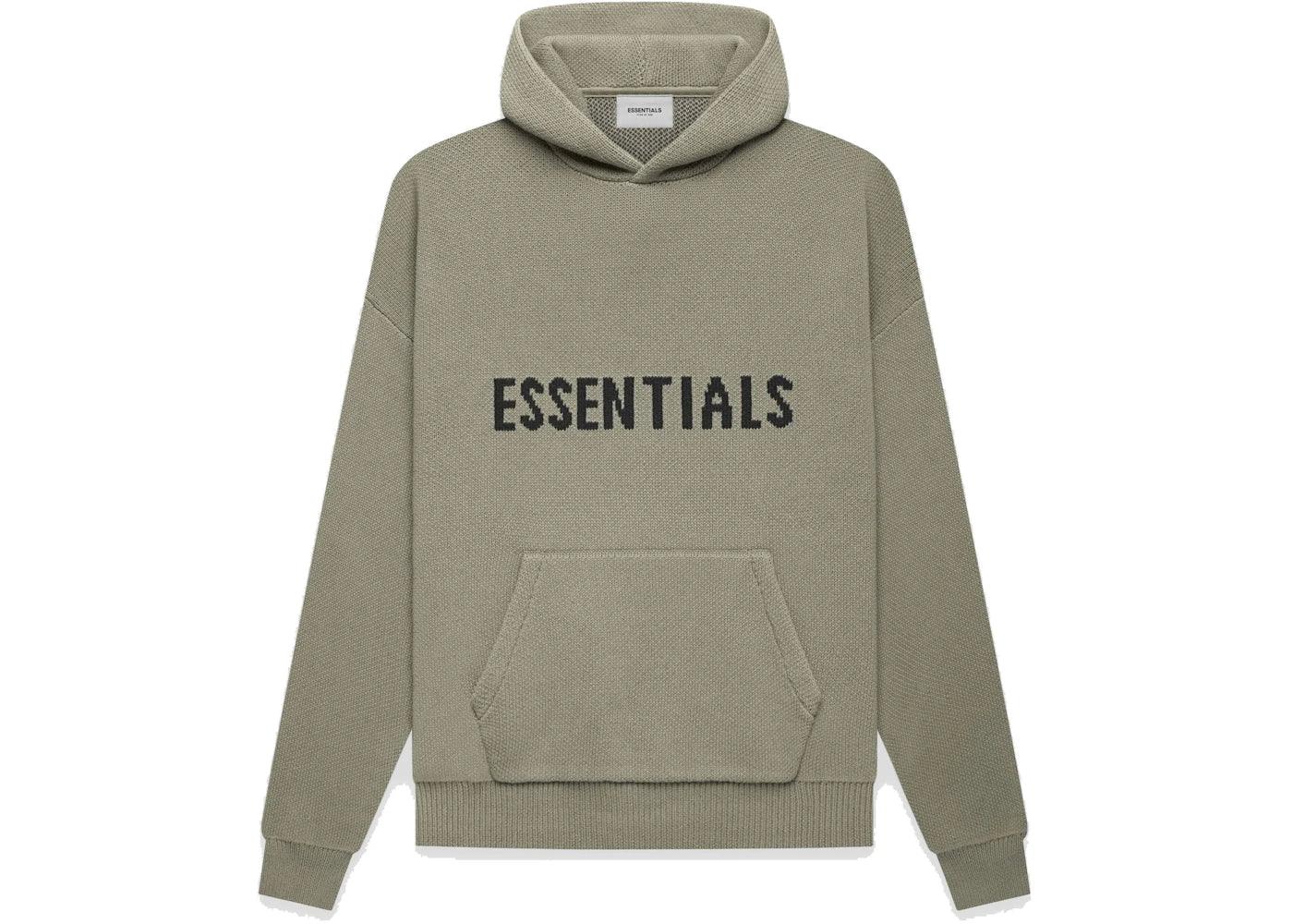 Fear of God Essentials Knit Pullover Hoodie Pistachio -1