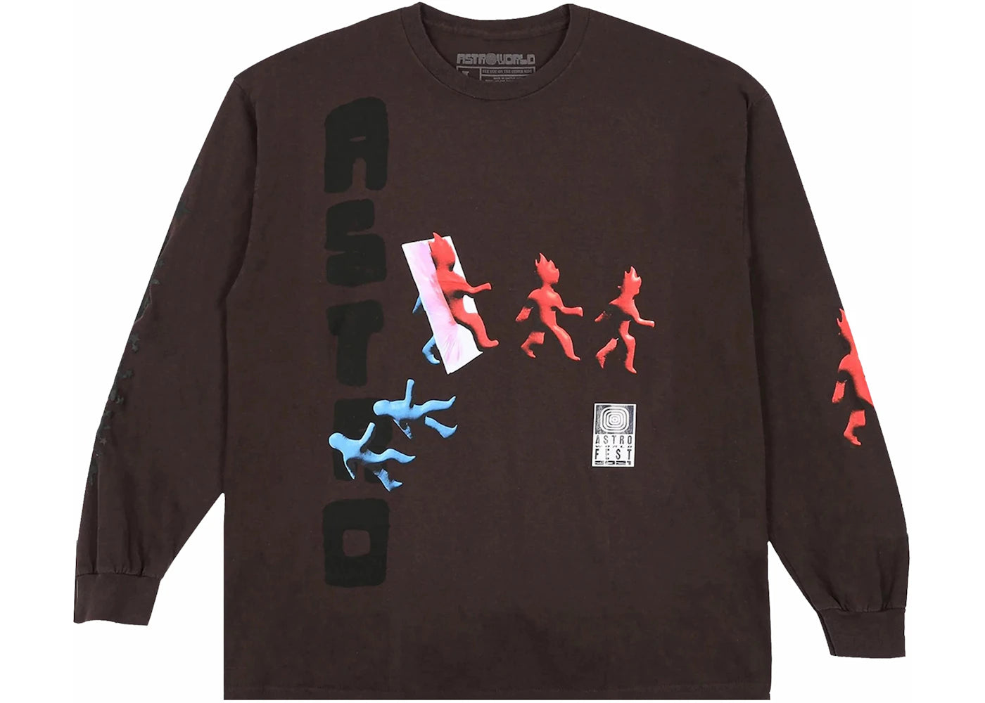 Travis Scott Otherside Long-Sleeve T-shirt Brown -1