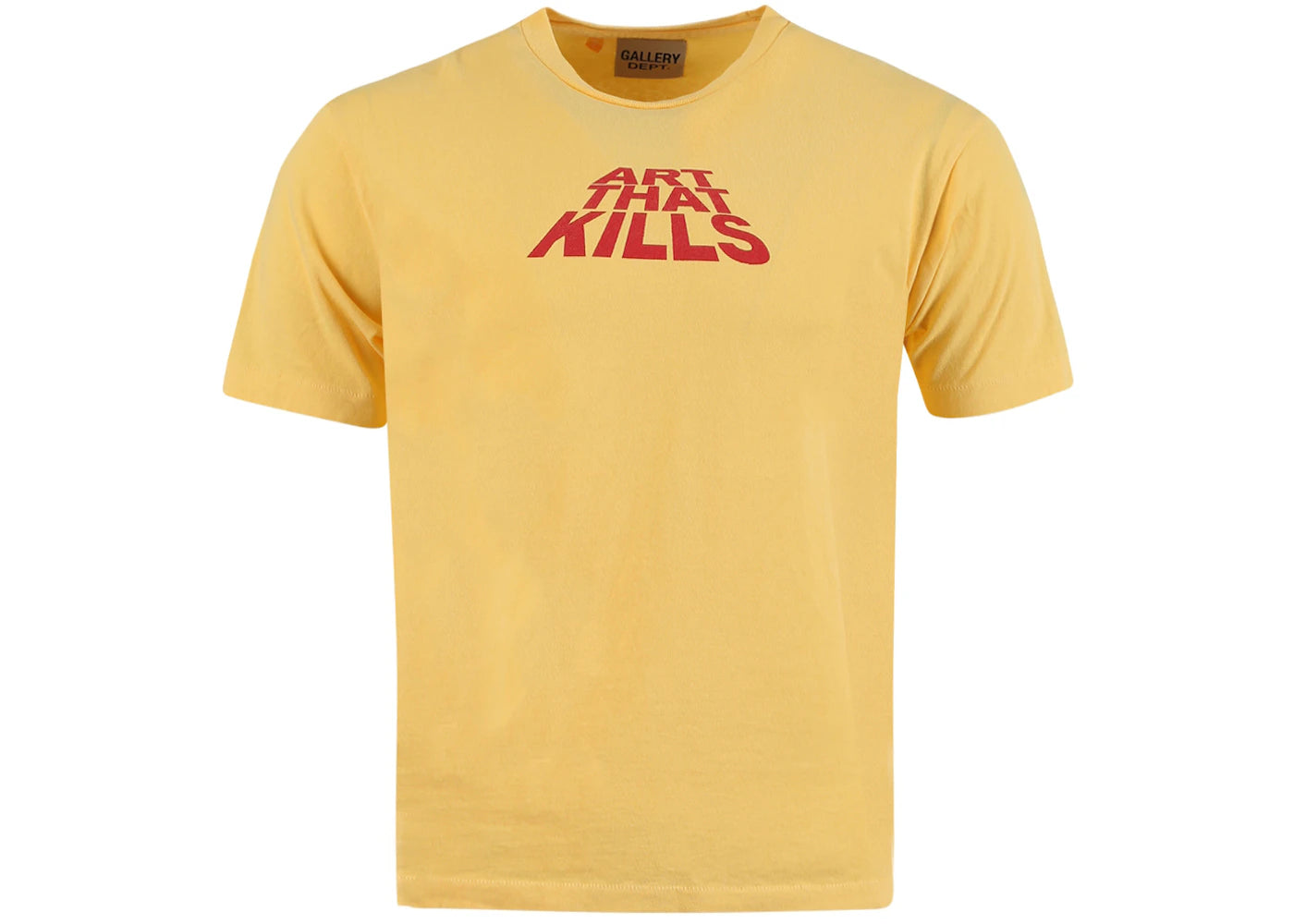 Gallery Dept. Art That Kills Logo T-Shirt Yellow -1
