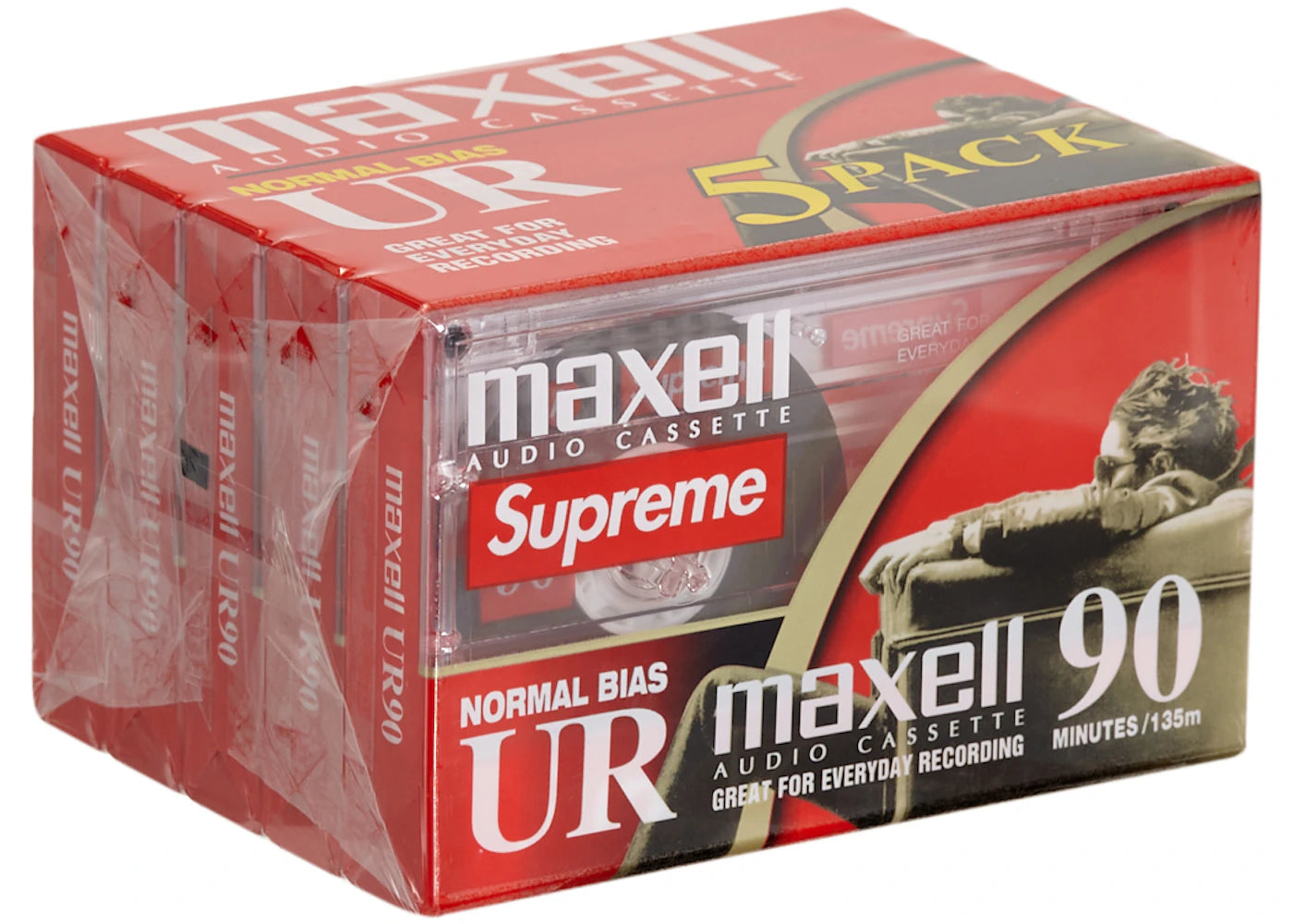 Supreme Maxell Cassette Tapes (5 Pack) Clear -1