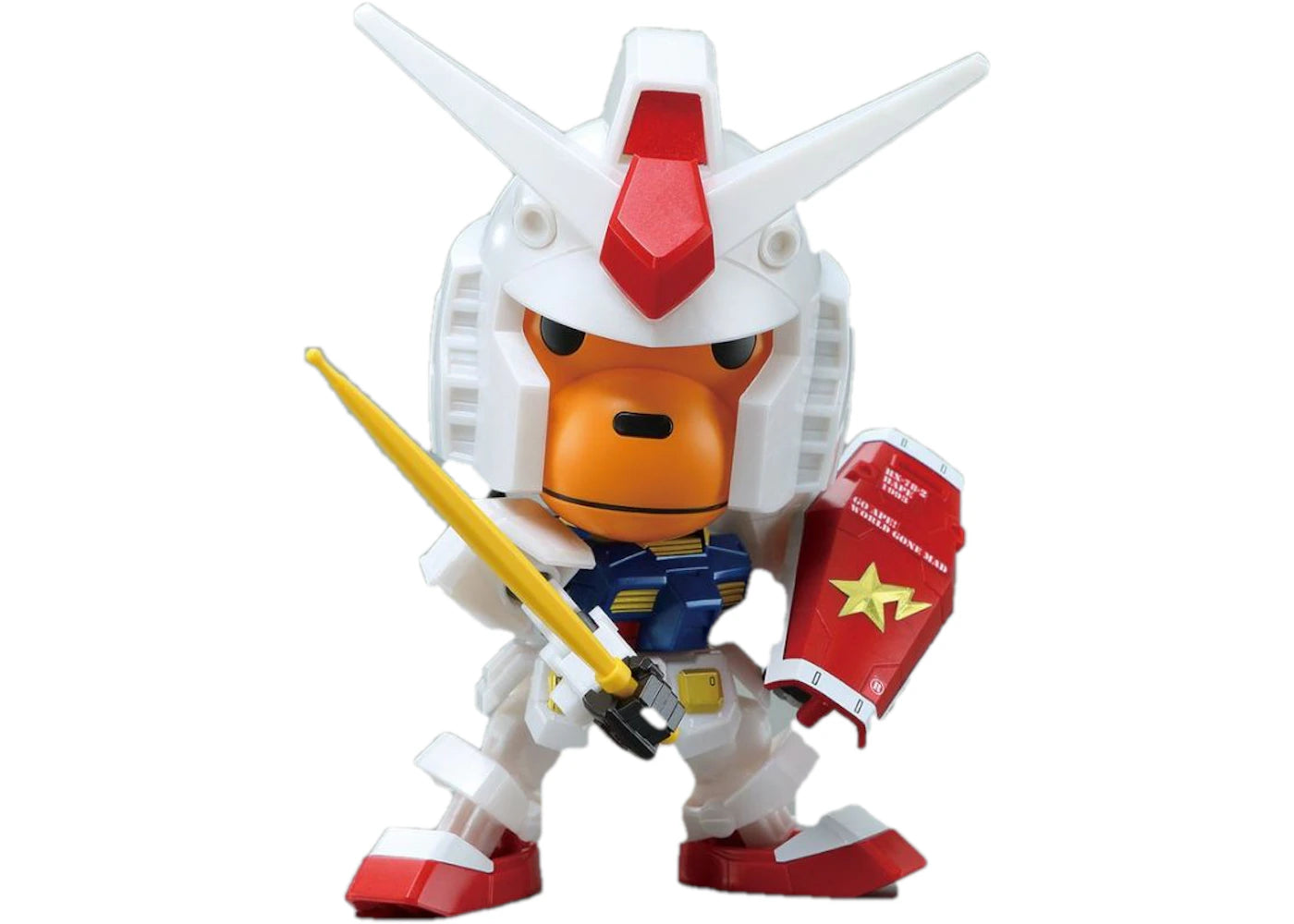 BAPE Baby Milo RX-78-2 Gundam Toy White -1
