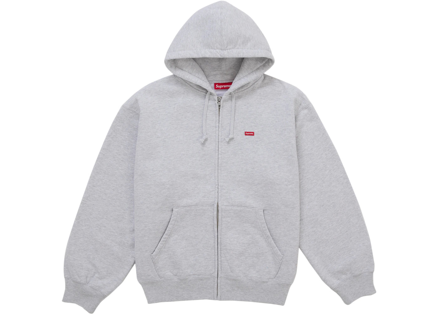 Supreme Small Box Zip Up Sweatshirt (SS26) Ash Grey -1