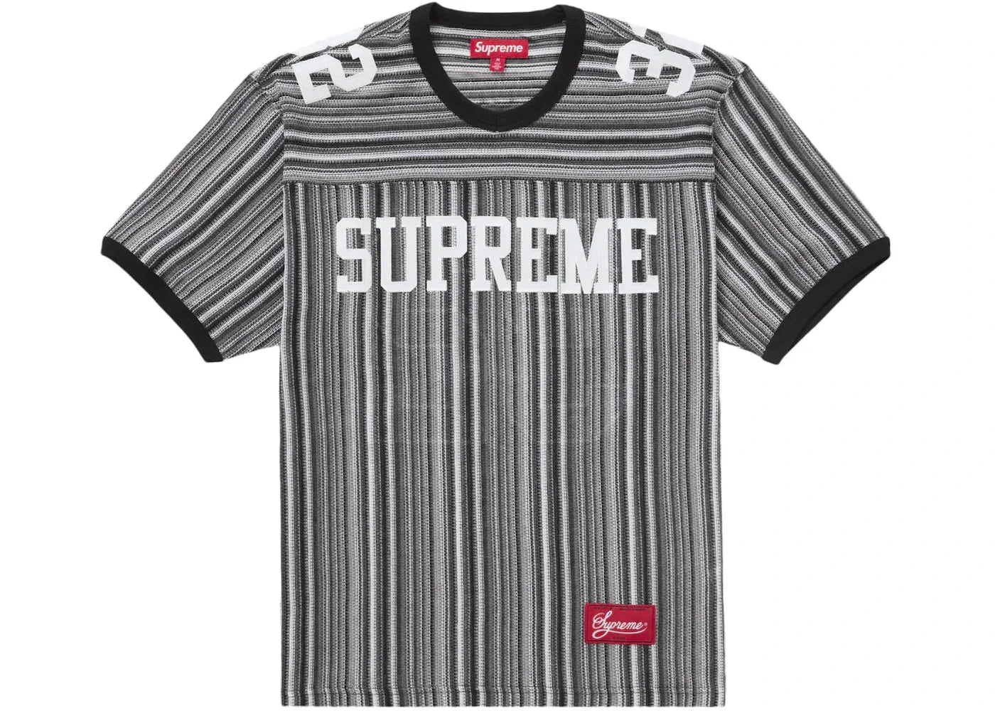 Supreme Open Knit Football Top Black -1