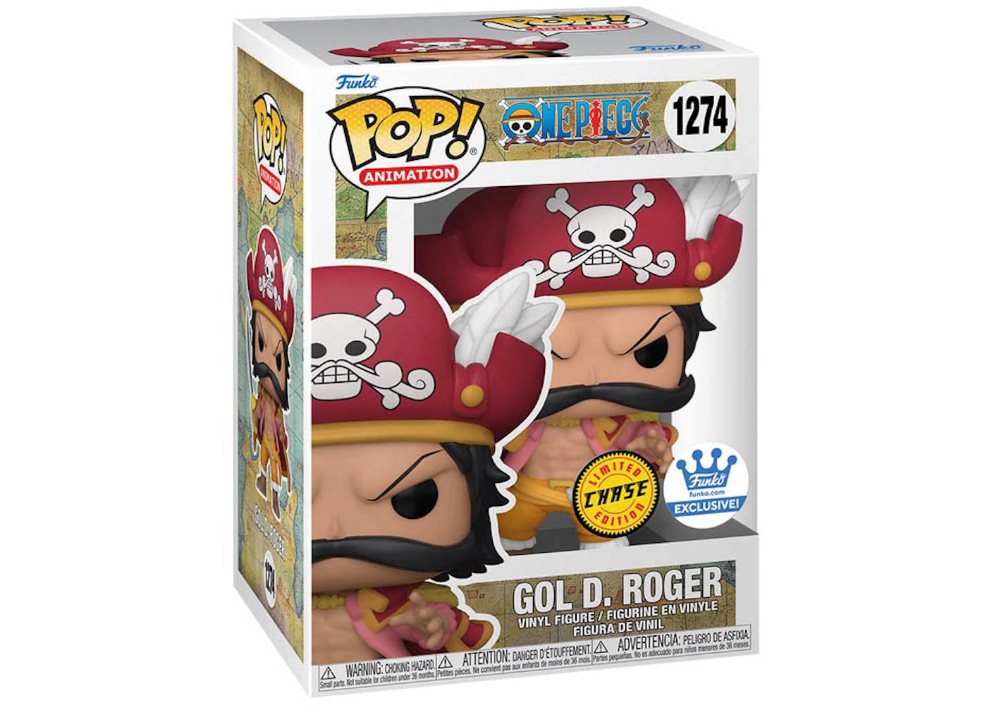 Funko Pop! Animation One Piece Gol D. Roger Chase Edition Funko Shop Exclusive Figure #1274 -1