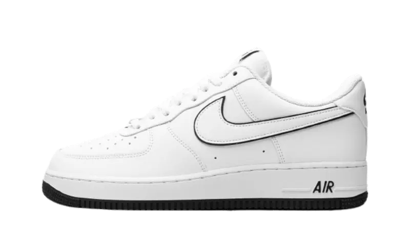 Nike air force 1 low black white swoosh online