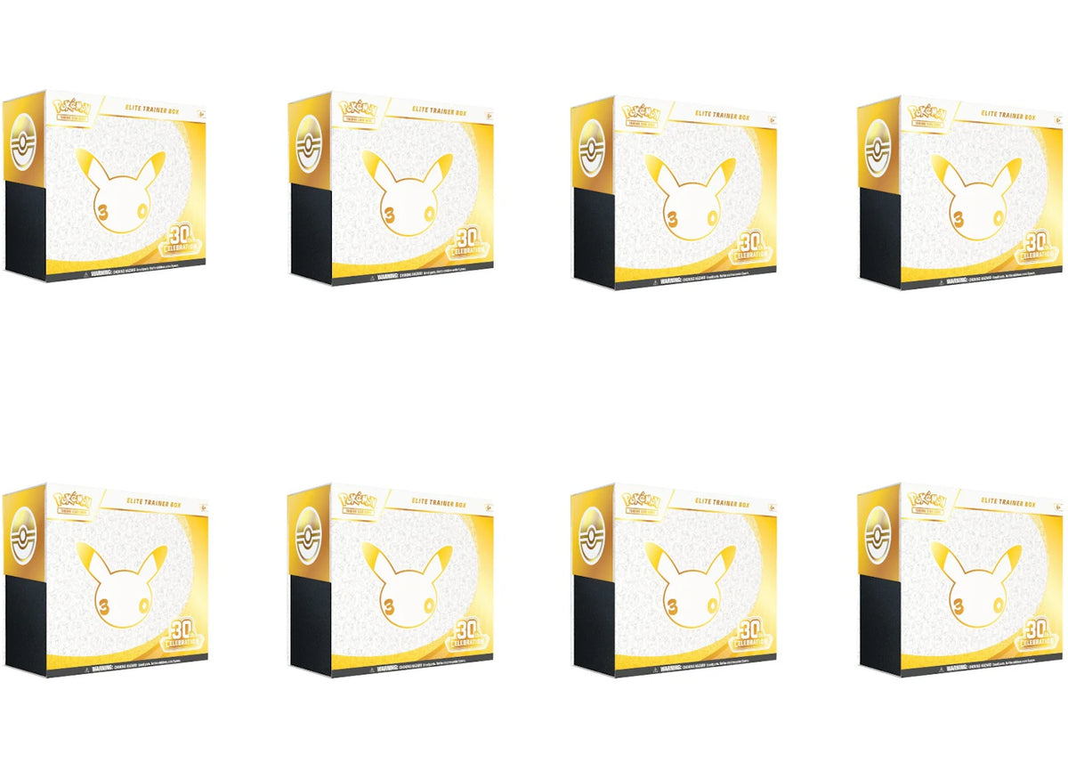 2026 Pokémon Mega Evolution 30th Celebration Elite Trainer Box 8x Lot -1