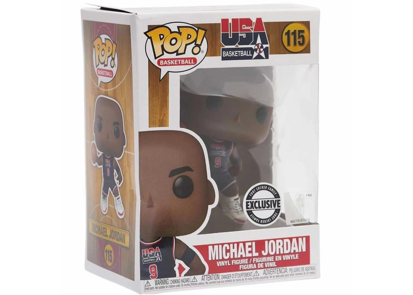 Funko Pop! Basketball USA Basketball Michael Jordan Foot Locker Family Exclusive Figure #115 -1