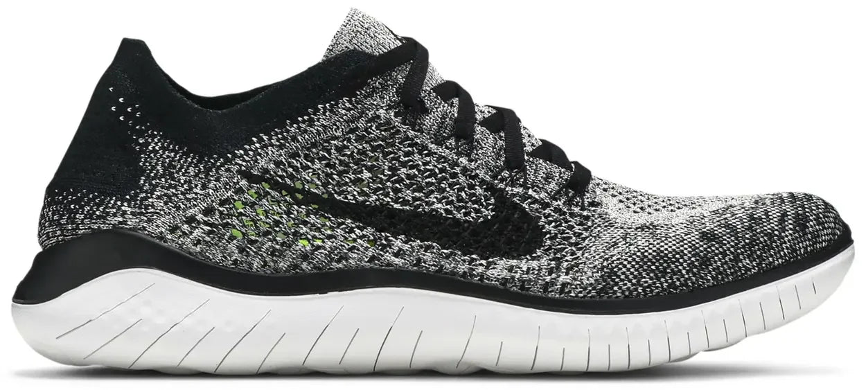 Nike Free RN Flyknit 2018 Black White Ombre