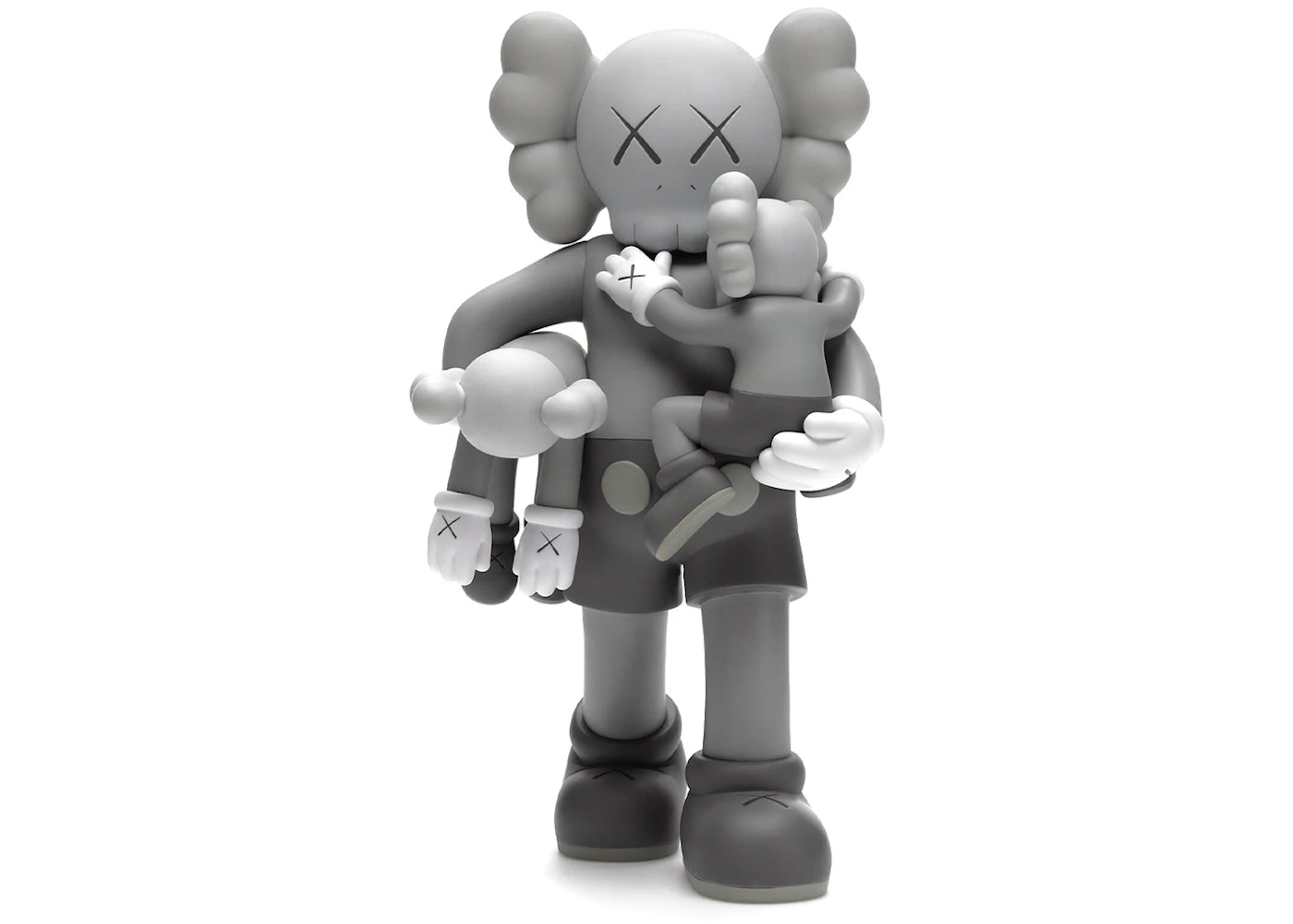KAWS Clean Slate Vinyl Figure Grey -1