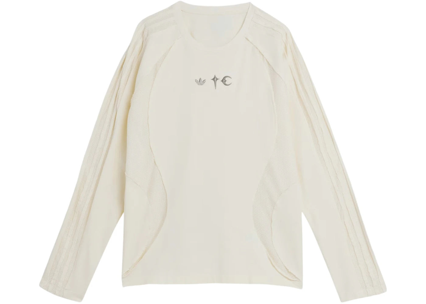 adidas x Thug Club Teamgeist Long Sleeve T-shirt Cream White -1