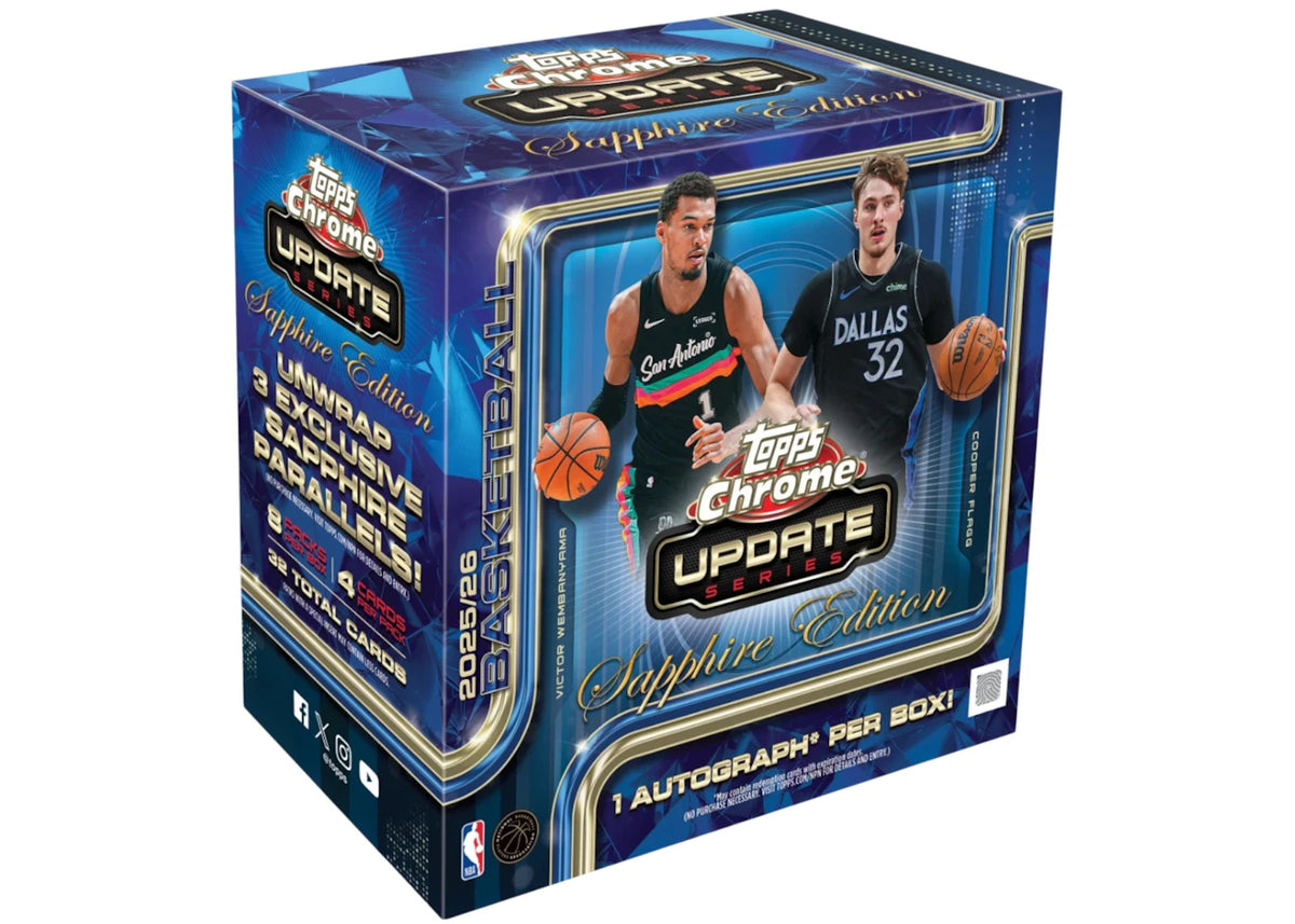 2025-26 Topps Chrome Update Basketball Sapphire Edition Hobby Box -1