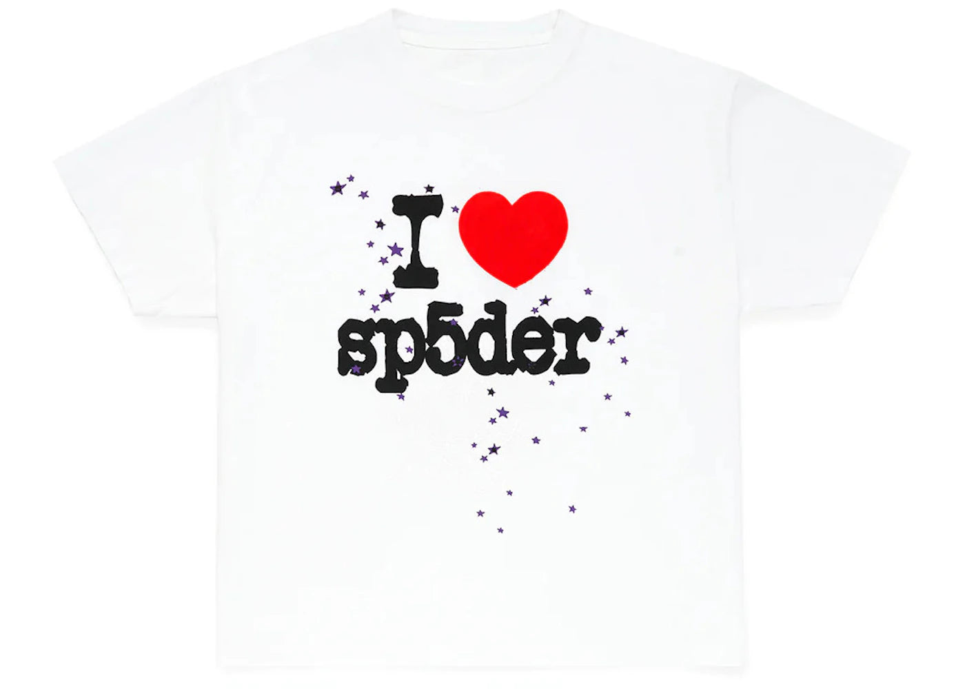 Sp5der I Heart SP5DER Tee White -1