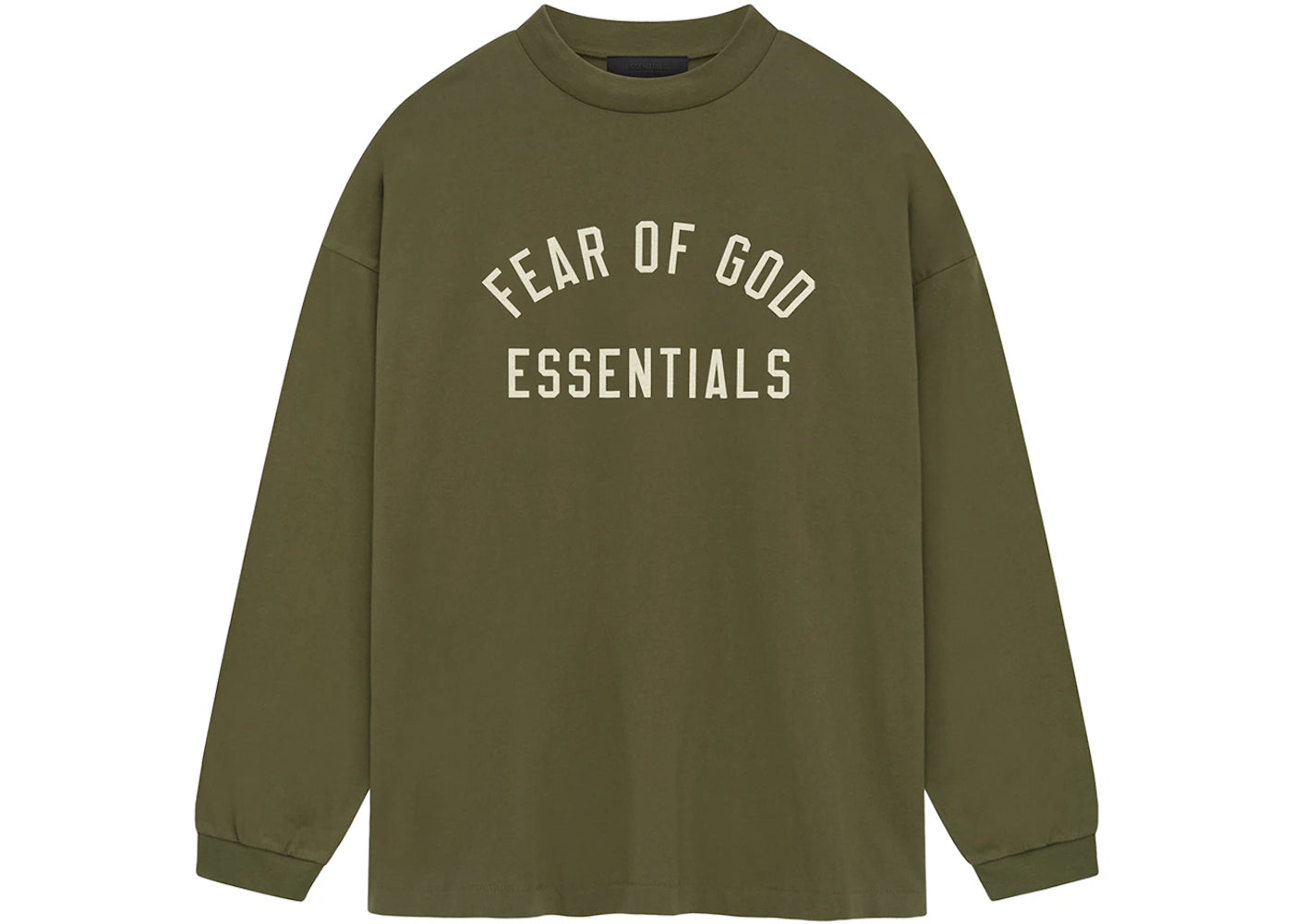 Fear of God Essentials Jersey Long Sleeve Tee Military -1