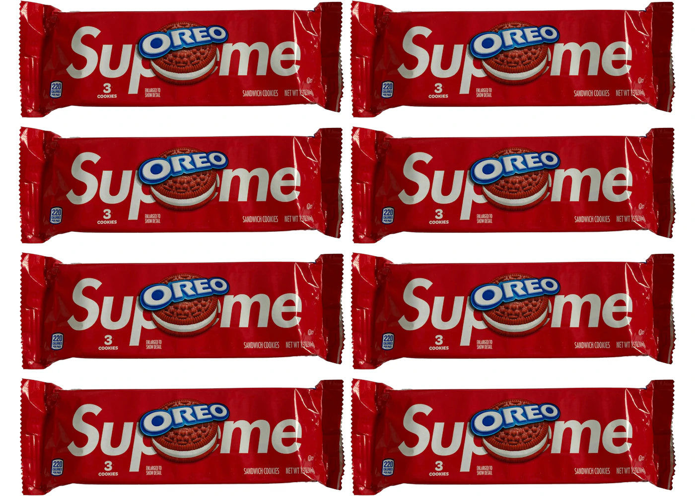 Supreme x Oreo 3-Pack 8x Lot (Not Fit For Human Consumption) -1