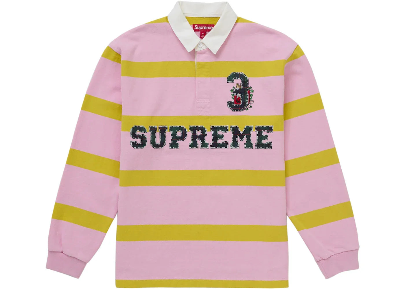 Supreme Stripe Rugby (FW25) Pink -1