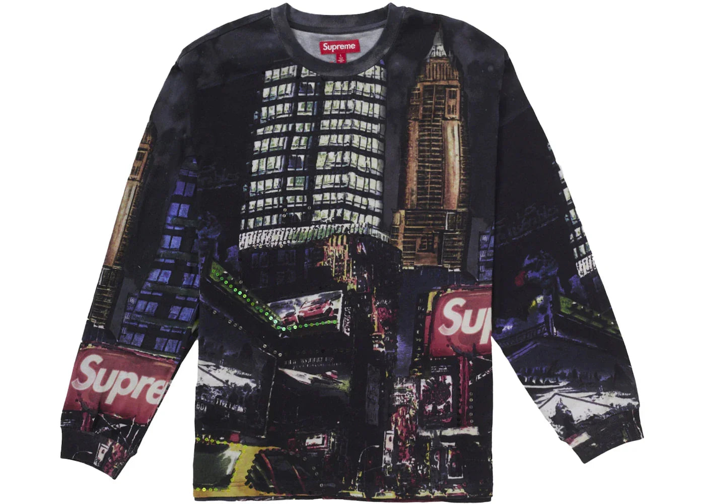 Supreme Skyline Sequin L/S Top Night -1