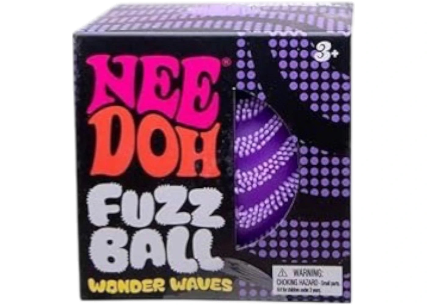 NeeDoh Fuzz Ball Wonder Waves Squishy Fidget Toy Purple -1