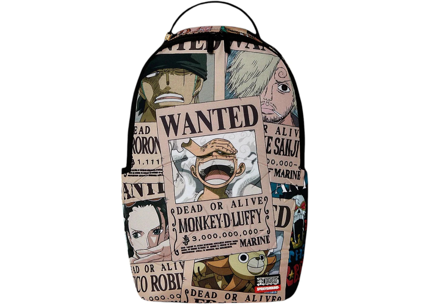 Sprayground One Piece Wanted Shark Posters Backpack Multicolor -1